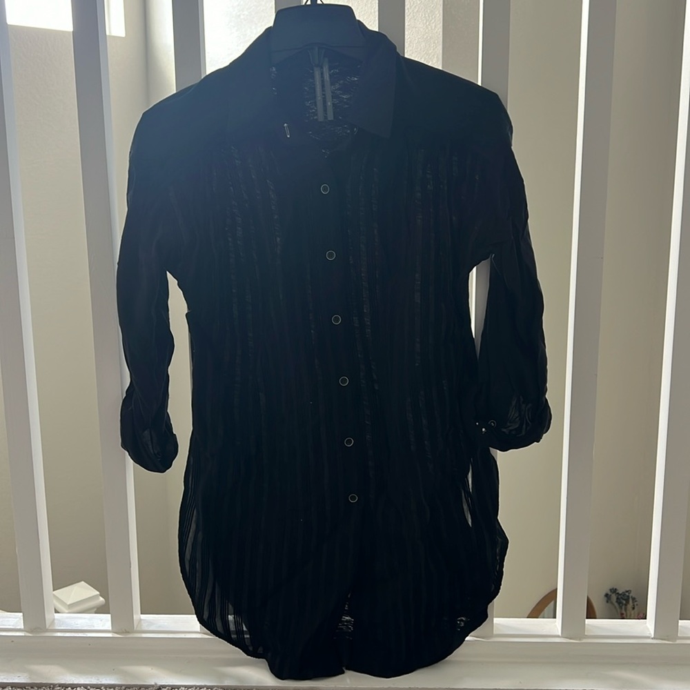 Anthropologie black blouse